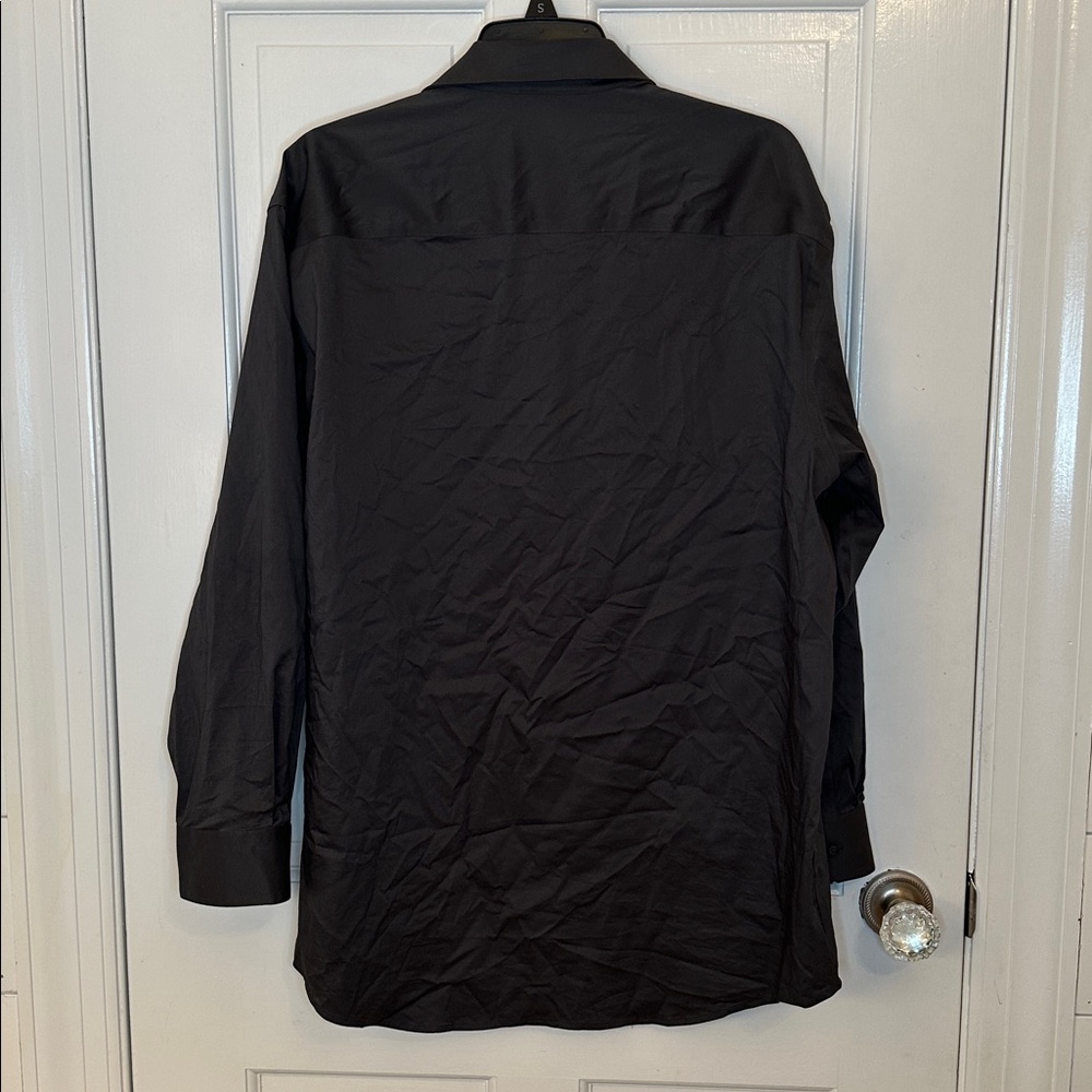Alfani Dark Gray Dress Shirt size L EUC - Picture 4 of 4